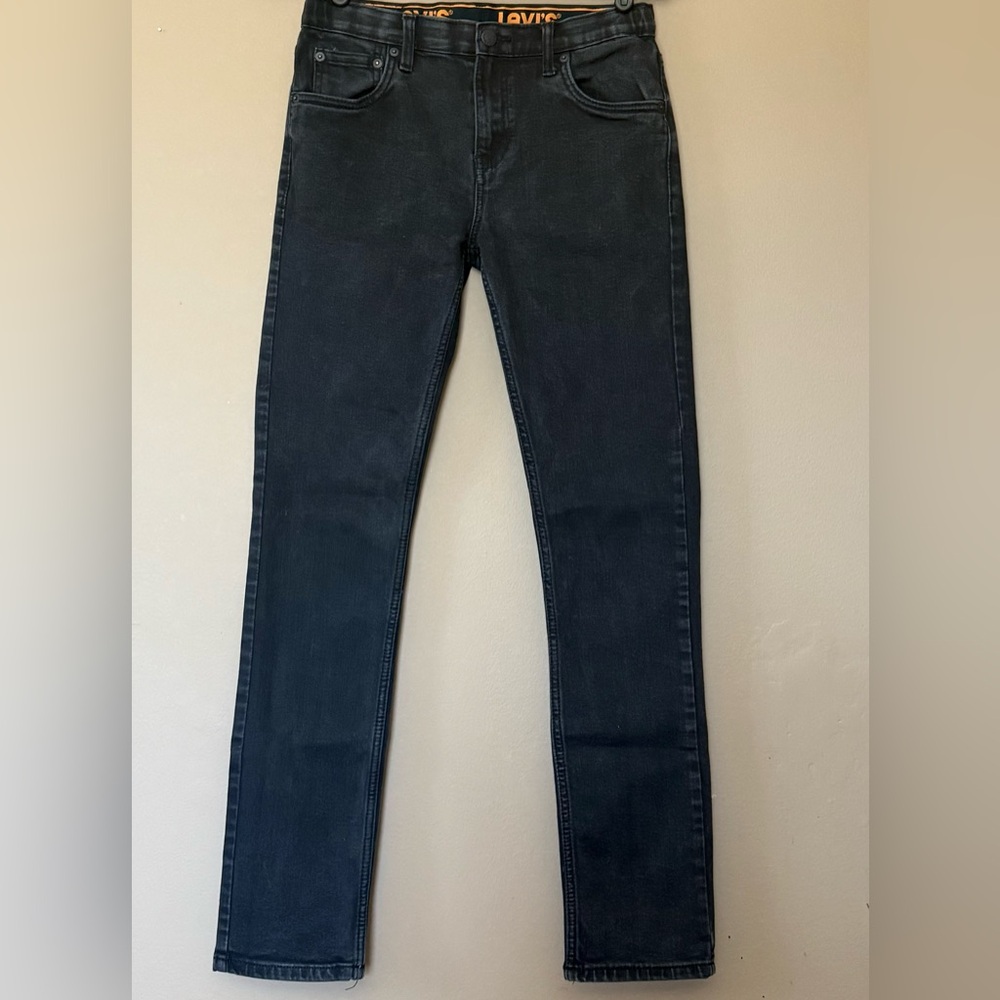 Levi's 510 Skinny Fit Jeans 29x31 Black Wash Youth 18 Classic Denim
